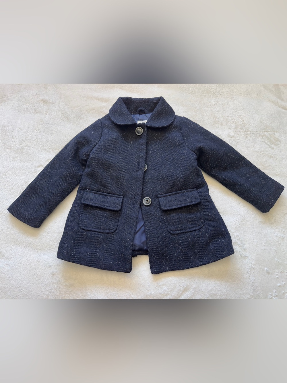 Old Navy Navy Blue Kids' Pea Coat Size 3T